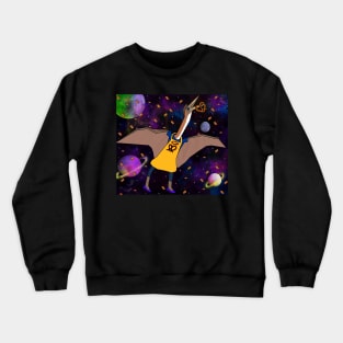 Ultra Pretzel Wizard Auntie Space Birb In Heelz Deluxe Dino Crewneck Sweatshirt